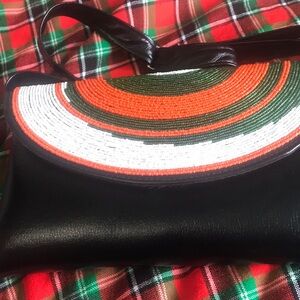 Green nature crescent adjustable strapped bag